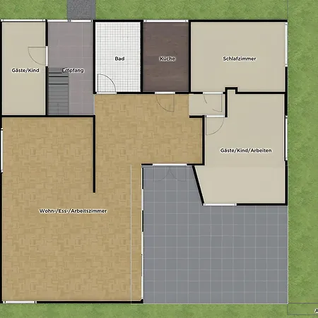 Sonniger Architektenbungalow 128 Qm *